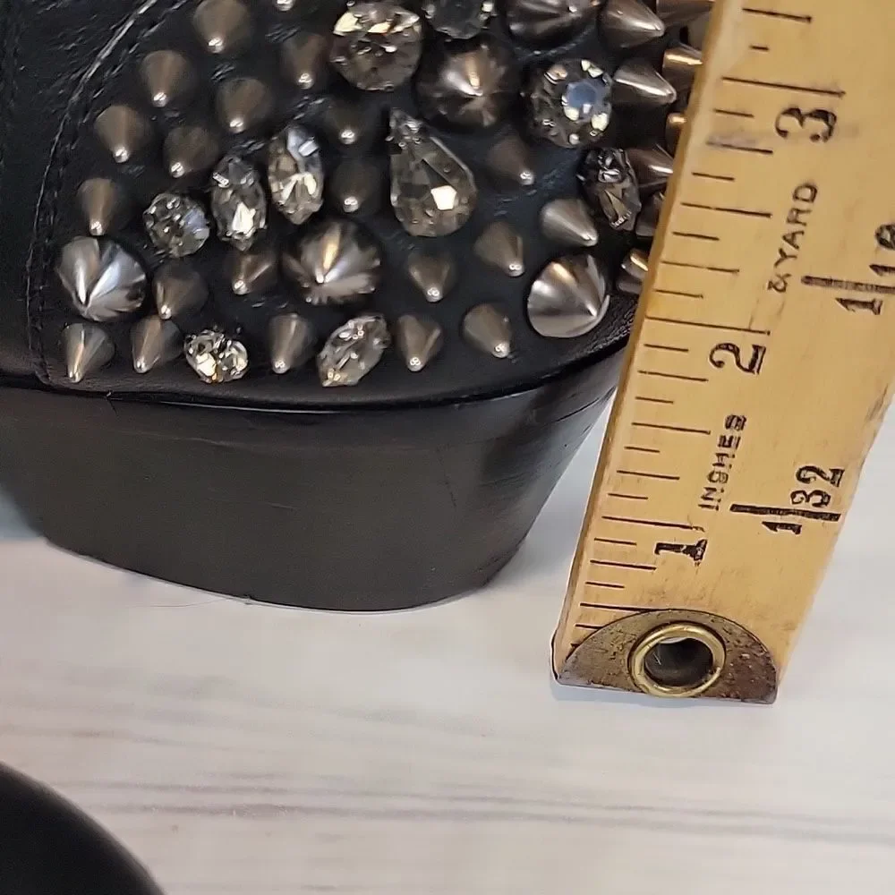 Sam Edelman Pax Ankle Boots Black Genuine Leather Womens Size 6.5 - Picture 5 of 11